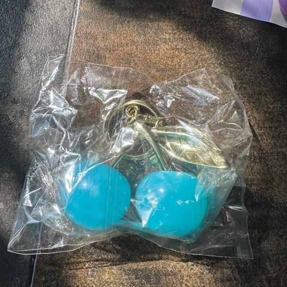 Blue large Cherry Keychain bag charm nip - Picture 1 of 1